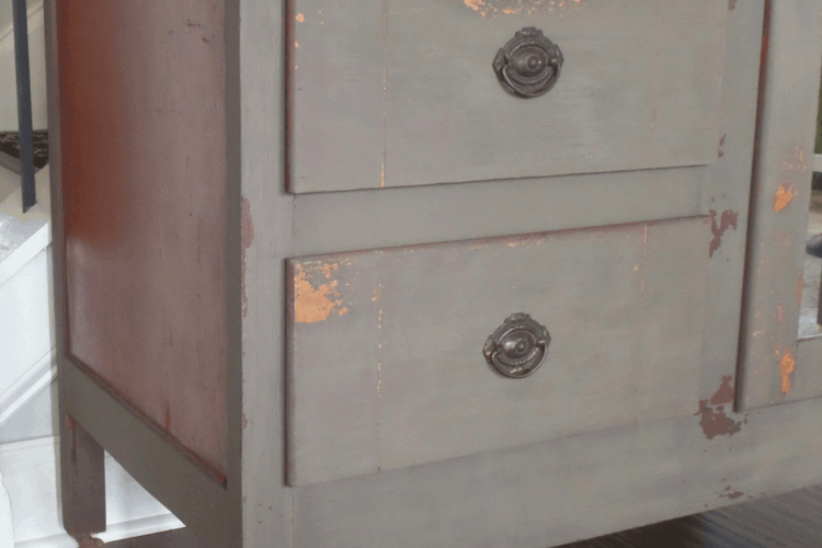 Antique Chiffarobe Makeover with Old Barn Milk Paint