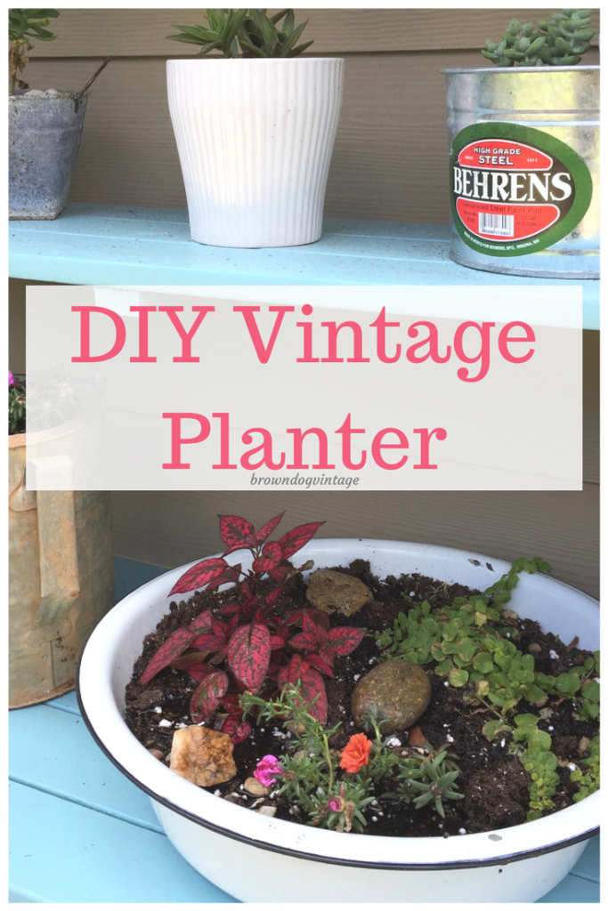 diy vintage planter