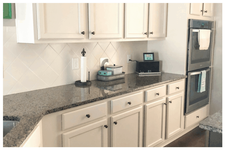 Painted kitchen after a makeover