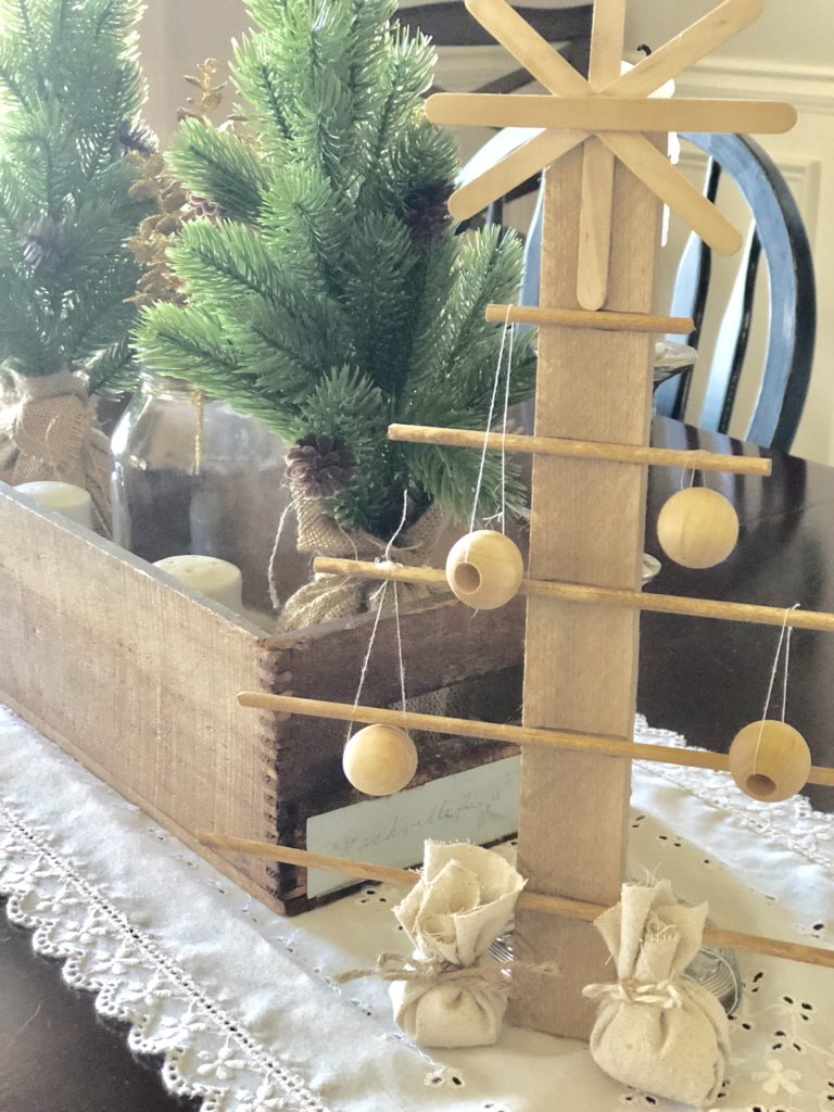 DIY rustic christmas tree