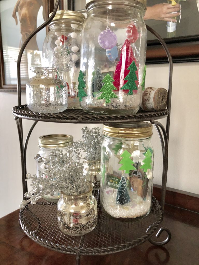 merry and bright diy snow globes