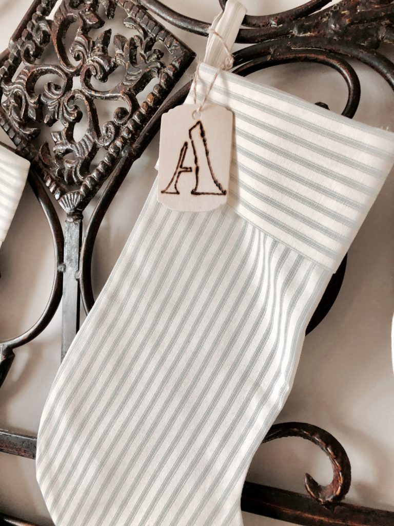 handmade stocking tags