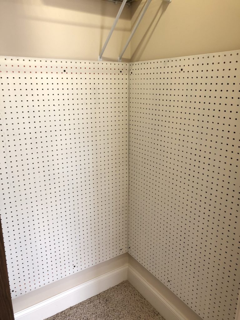 diy pegboard nerf gun wall