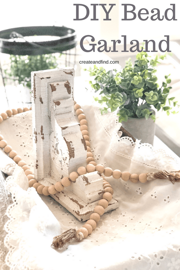 DIY Wooden Bead Garland