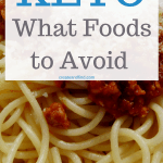 Foods to avoid on a keto diet