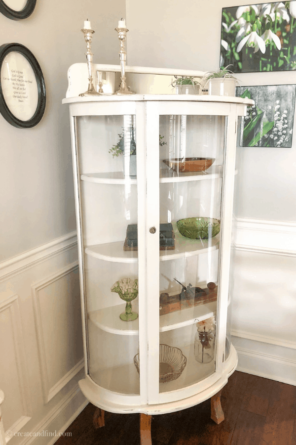 How To Update An Old Curio Cabinet