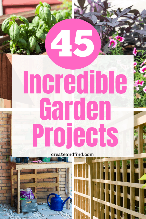 Image with text: 45 incredible garden projects