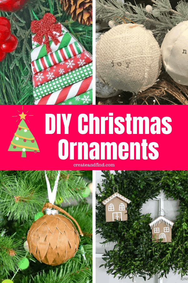 Image with text: diy christmas ornaments