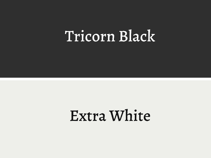 Paint samples - black and white