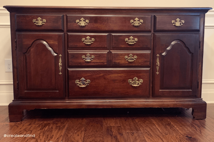 traditional sideboard makeover -  before picture