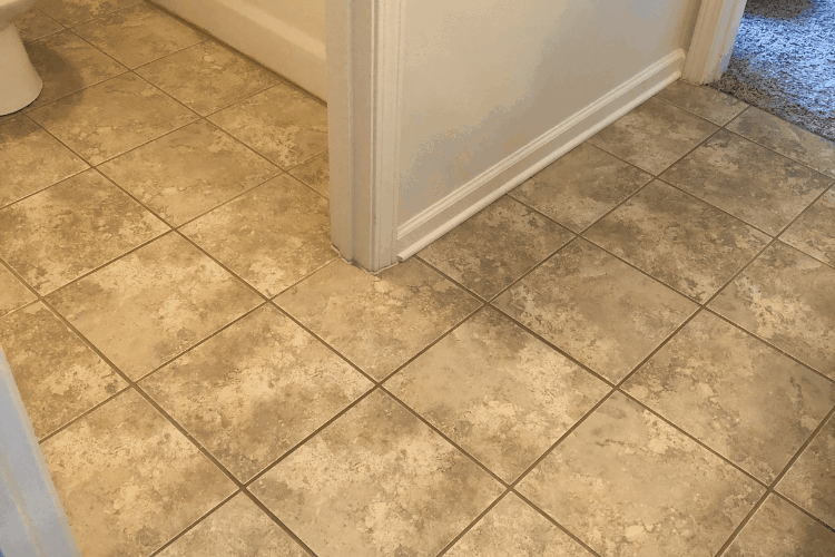 before pics bathroom floor