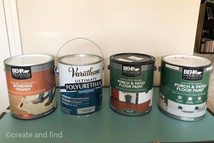 Materials to paint tile floors