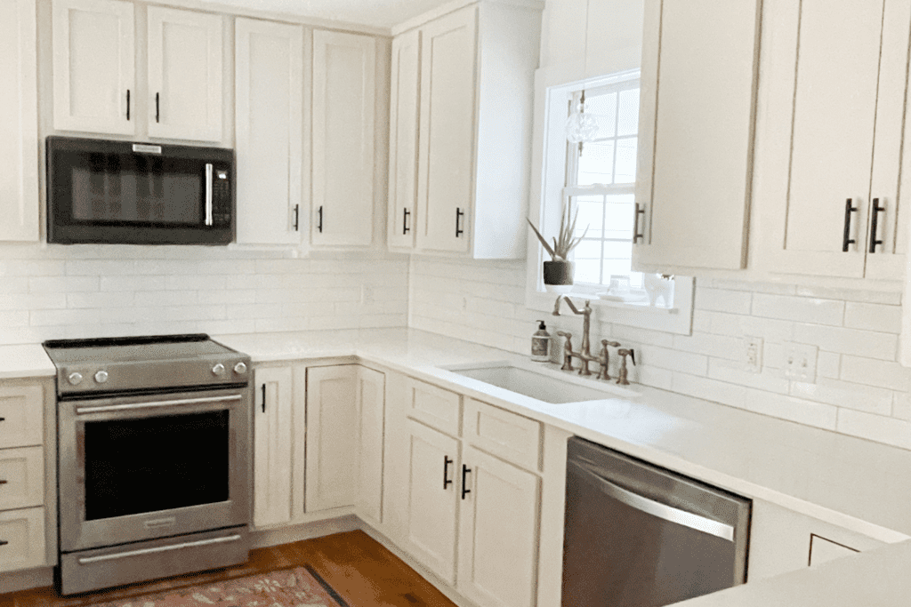 kitchen remodel cost breakdown - corner view