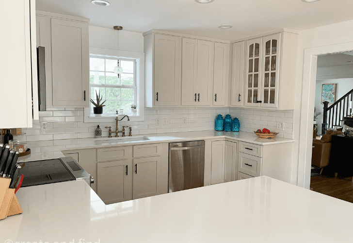 Photo of a kitchen after a remodel