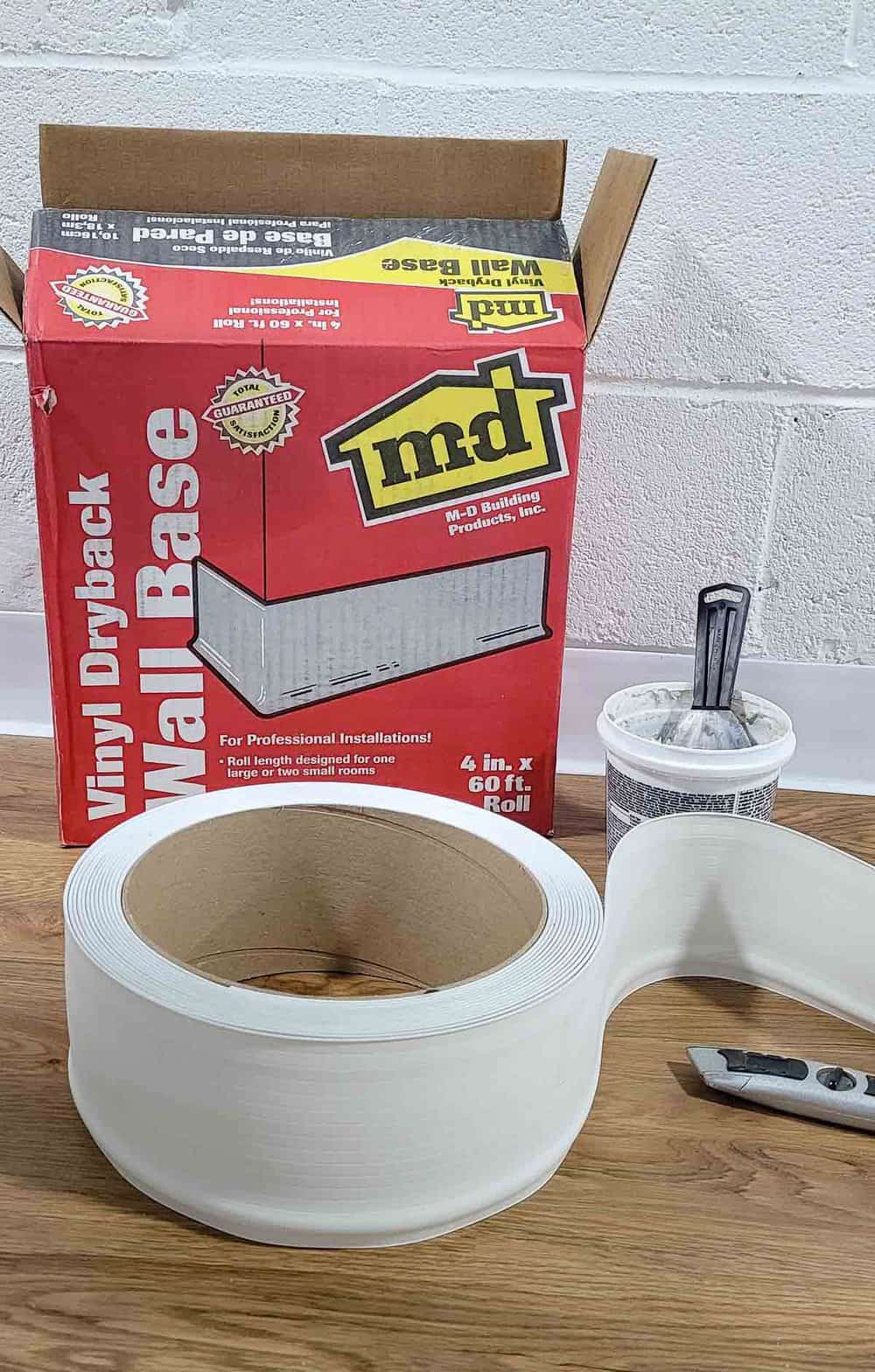 How to Install Vinyl Wall Base on Cinder Block Walls